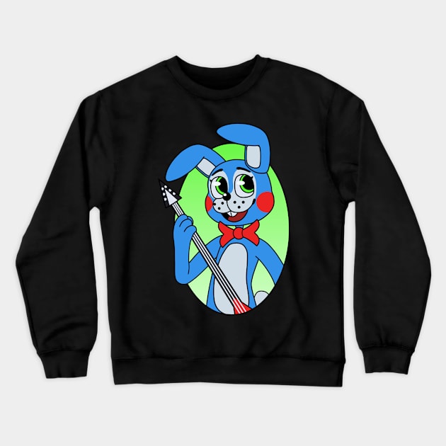 Toy Bonnie (Design 2) - Five Nights at Freddy's 2 Crewneck Sweatshirt by DragonfyreArts